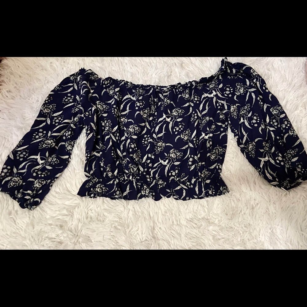 Off the shoulder crop top